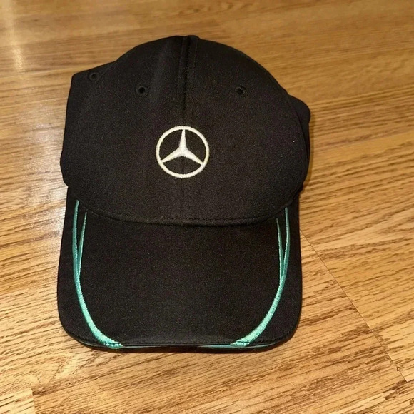 Mercedes-Benz Motors Stainless Steel w/Pop Up Straw Travel Water Bottle/ Cap Hat - Picture 1 of 10